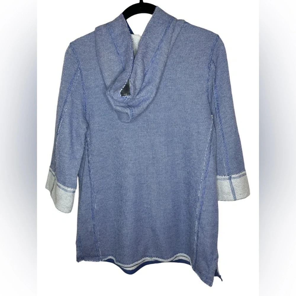 Soft Surroundings Just Beachy Pullover Size S Blue